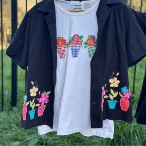 Women’s Vintage 90’s Floral 2 Piece Bundle Set Medium/Large